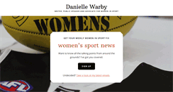 Desktop Screenshot of daniellewarby.com
