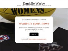 Tablet Screenshot of daniellewarby.com